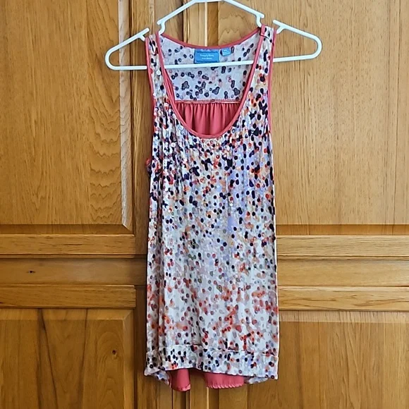 Vera Wang Woman's Sequin Polka-dot Tank Tunic Blouse. Sz: XS - Picture 1 of 9